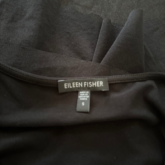 Eileen Fisher Black Sleeveless Dress Size S Minimalist Asymmetrical Hem black - Picture 5 of 14